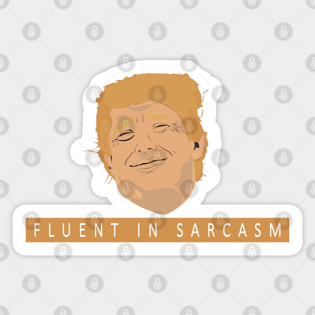 fluent in sarcasm Sticker by BaronBoutiquesStore